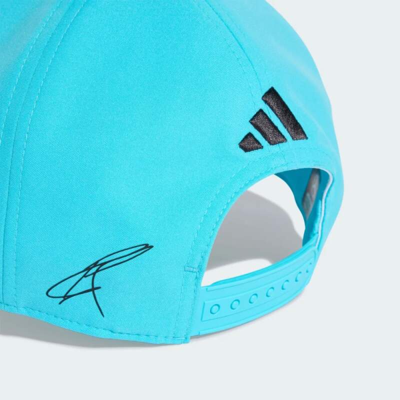 Niebieska czapka z daszkiem George Russell Mercedes AMG Petronas F1 x Adidas - edycja zespołowa