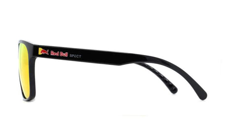 Okulary przeciwsłoneczne Red Bull Spect EARLE czarne z pomarańczowymi soczewkami