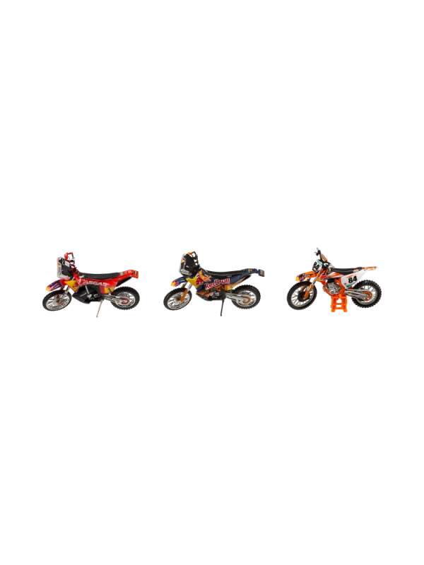 Zestaw 3 motocykli KTM Red Bull Racing Bburago