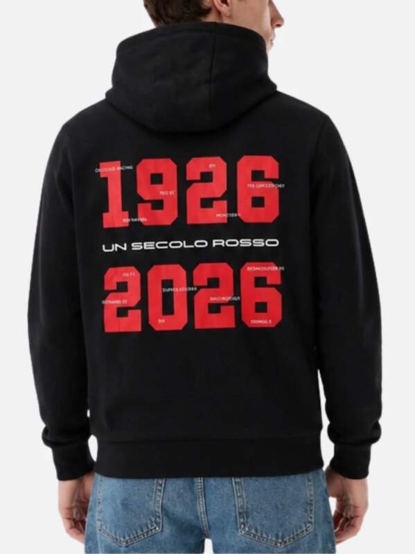 Men's Ducati Corse black sweatshirt - 100th years DUCATI edition