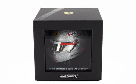 Model kasku LookSmart Lewis Hamilton 1:5 – GP Las Vegas 2025