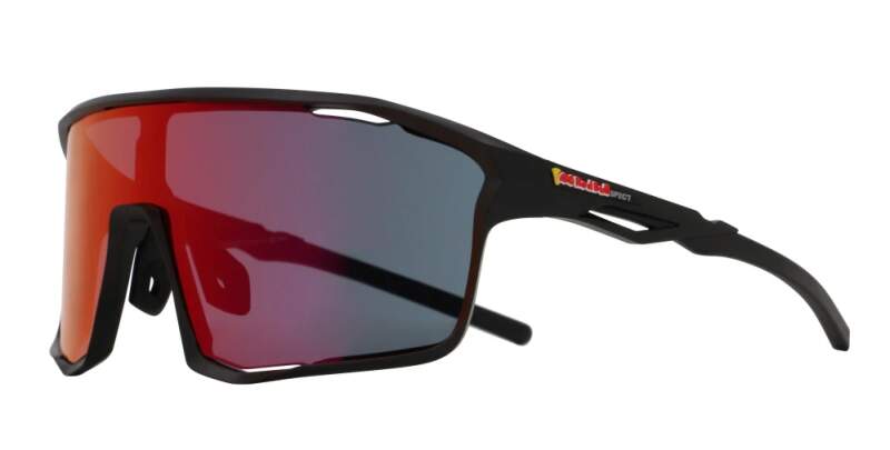 Okulary przeciwsłoneczne Red Bull Spect RUMBLE czarne z niebiesko-purpurowymi soczewkami