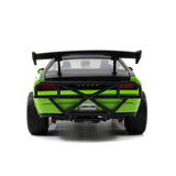 Model Szybcy i wściekli Dodge Challenger SRT8 off road 1:24 zielono-czarny