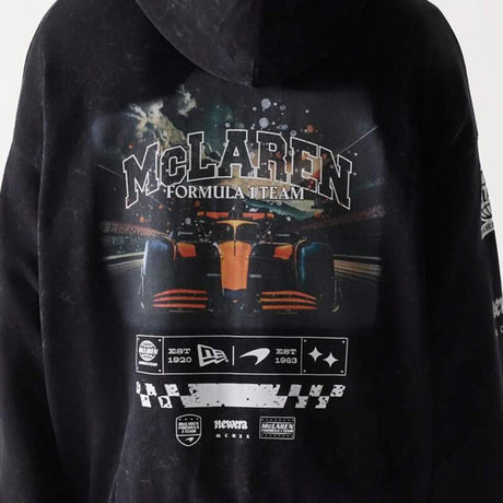 McLaren F1 NE GRPHC casual zip-up sweatshirt, washed black