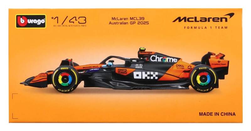 Model McLaren F1 MCL39 Bburago #81 Oscar Piastri 2025