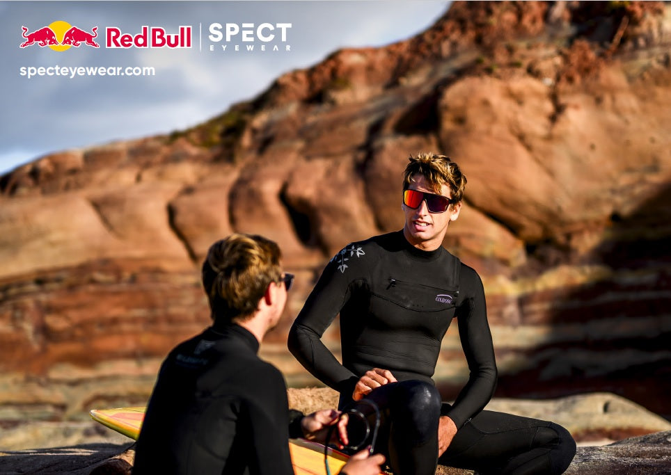 Red Bull Spect KRAFT sunglasses, blue with brown lens