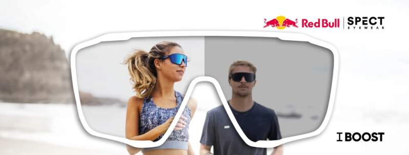 Red Bull Spect DRILL sunglasses blue with purple-blue lenses