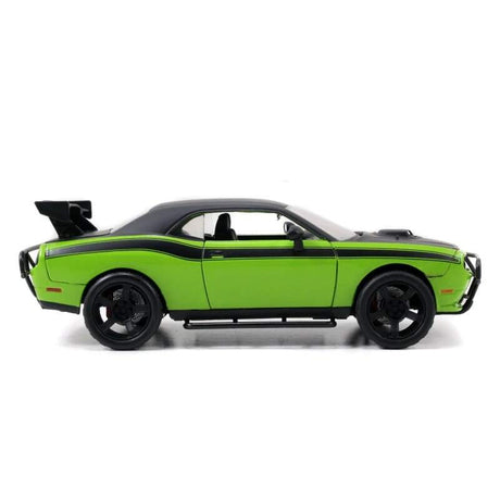 Model Szybcy i wściekli Dodge Challenger SRT8 off road 1:24 zielono-czarny