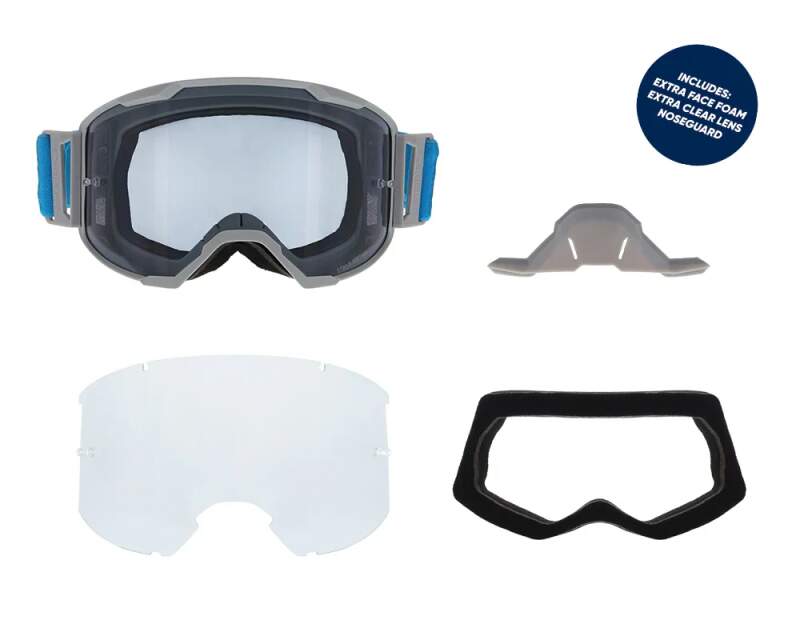Red Bull Spect STRIVE S motocross goggles navy with clear lens