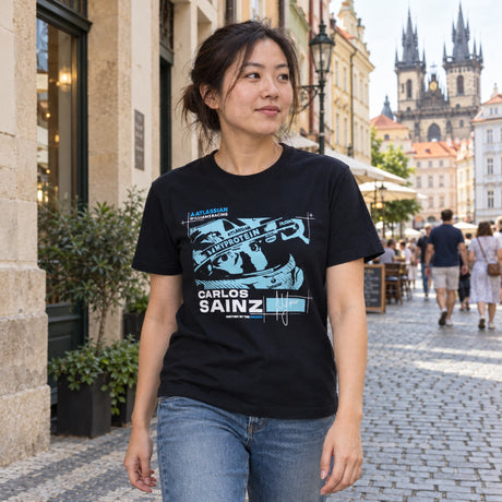 Carlos Sainz Williams Racing F1 Fan T-Shirt – Navy Blue – ilustrační foto 2 (AI)