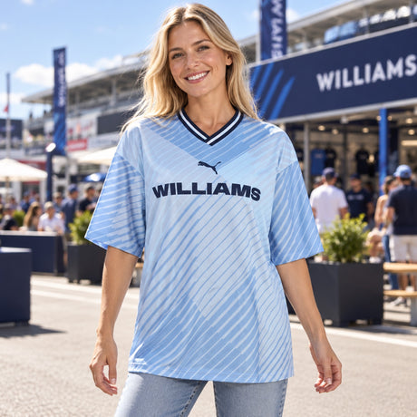 Williams Racing Sports T-Shirt with Logo – Light Blue – illustrative photo (AI)