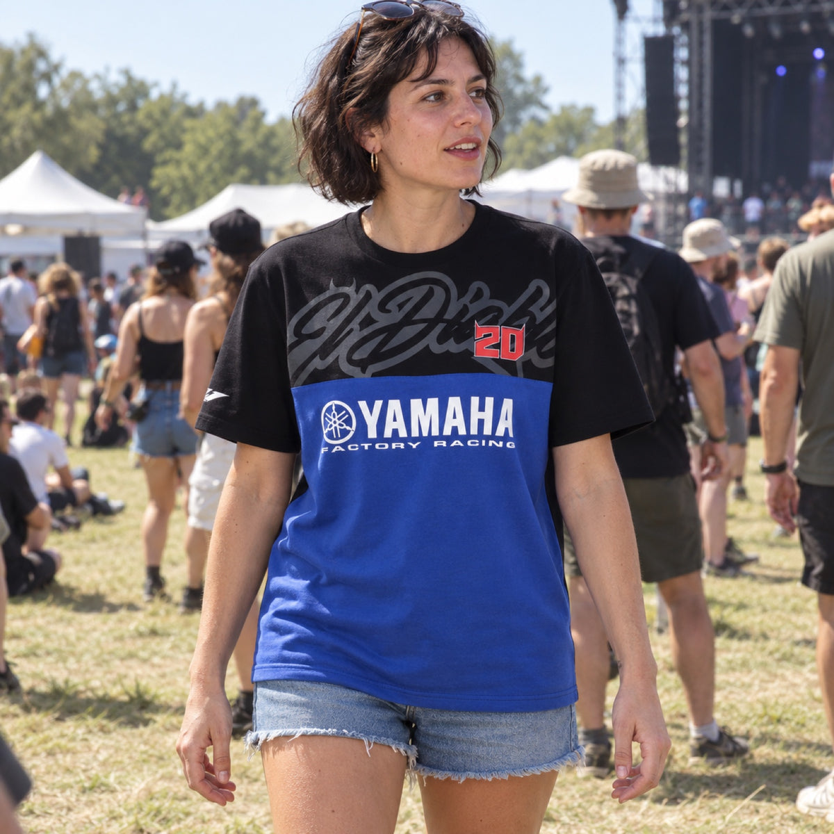 Fabio Quartararo Yamaha MotoGP T-Shirt – EL DIABLO – ilustrační foto 2 (AI)